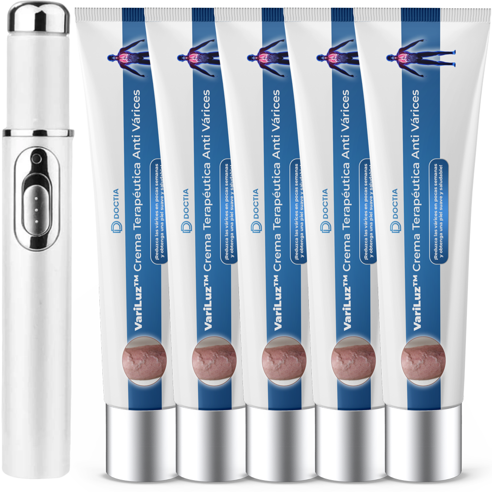 VariLuz™ Tratamiento de Várices con Tecnología de Luz Azul + Crema Terapéutica