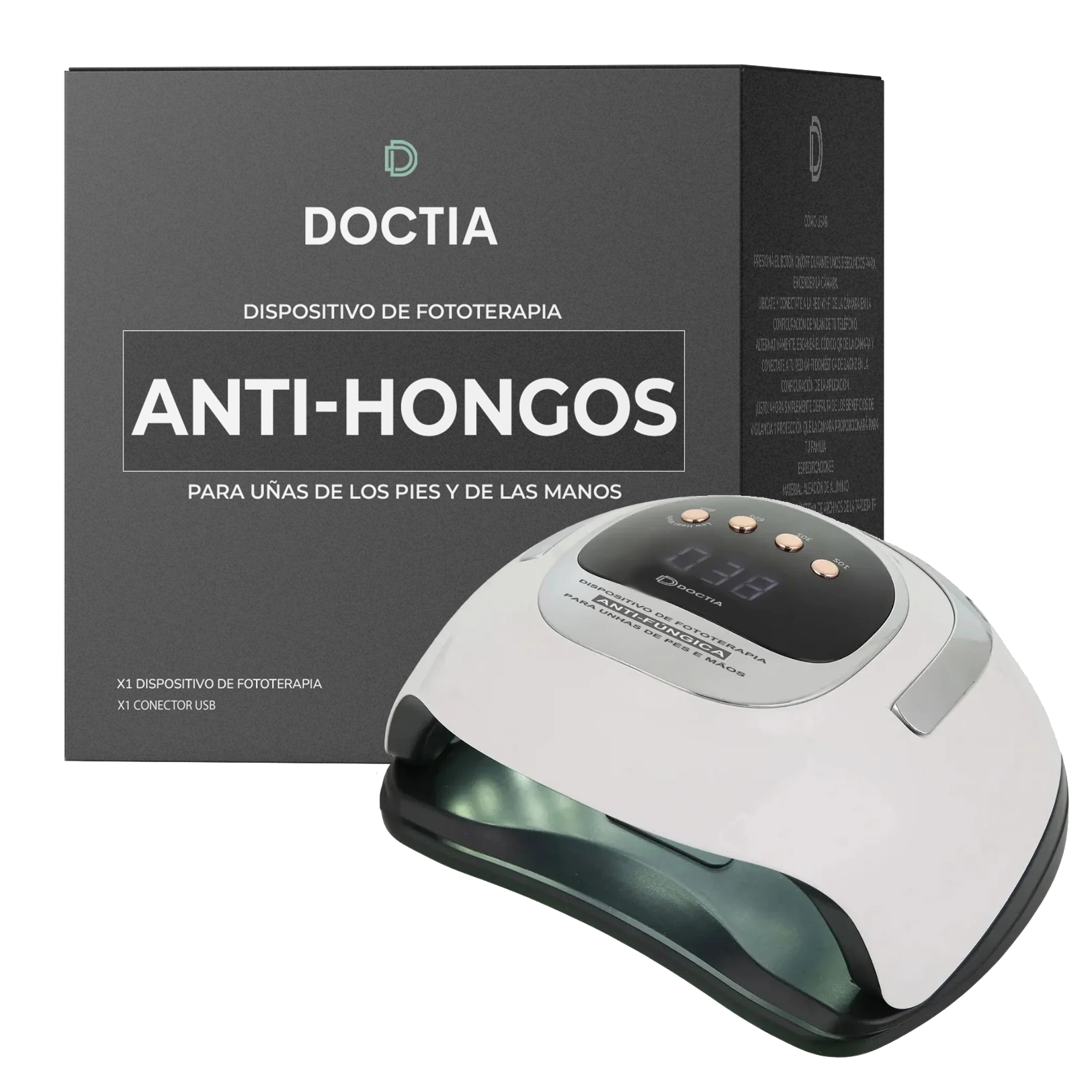 Dispositivo de Fototerapia Anti-Hongos para Uñas de Pies y Manos DOCTIA™